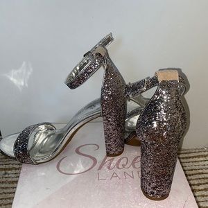 Glitter Block Heels
